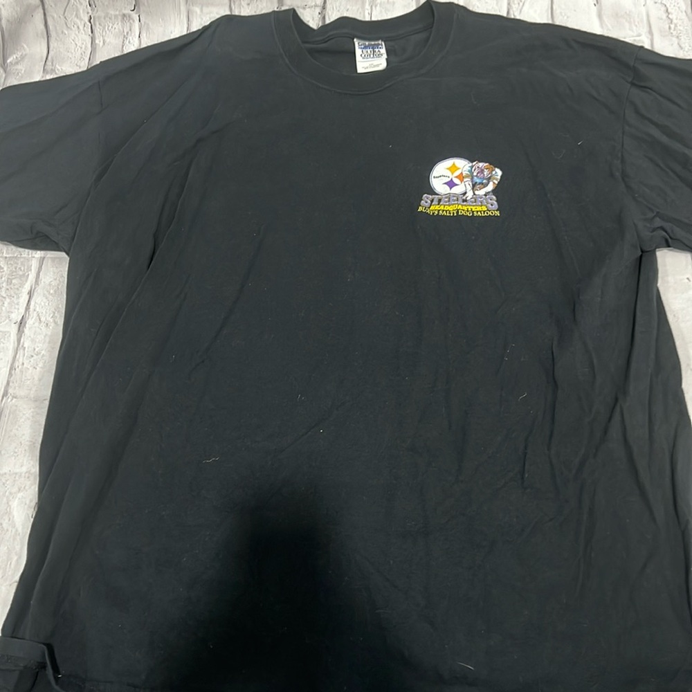 2XL Steelers black vintage Tshirt